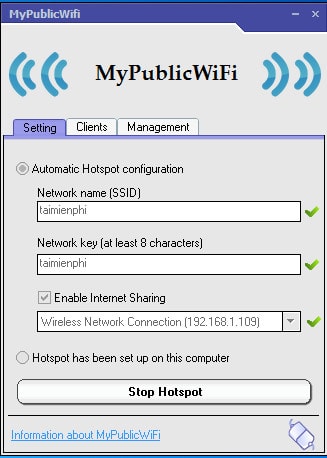 mypublicwifi cach phat wifi truc tiep tren laptop 3