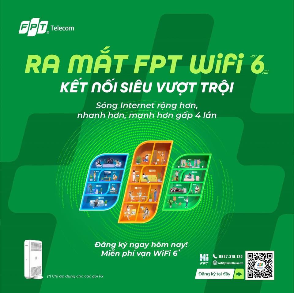 Tư vấn lắp mạng FPT Thái Bình miễn phí Wifi 6 sóng khỏe nhất