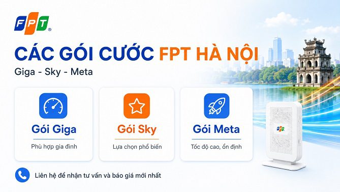 Lắp Mạng FPT Hà Nội | Internet FPT Tốc Độ Cao – Khuyến Mãi Mới Nhất