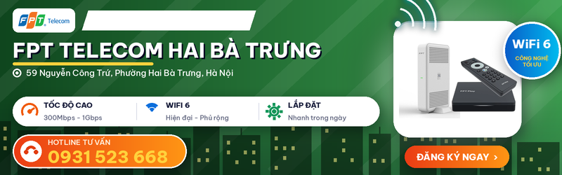 văn phòng FPT Telecom Hai Bà Trưng Hà Nội